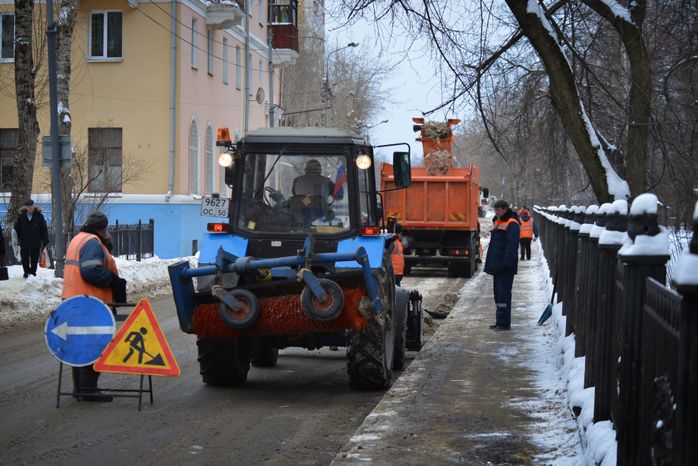 Снегопад в Воскресенске
