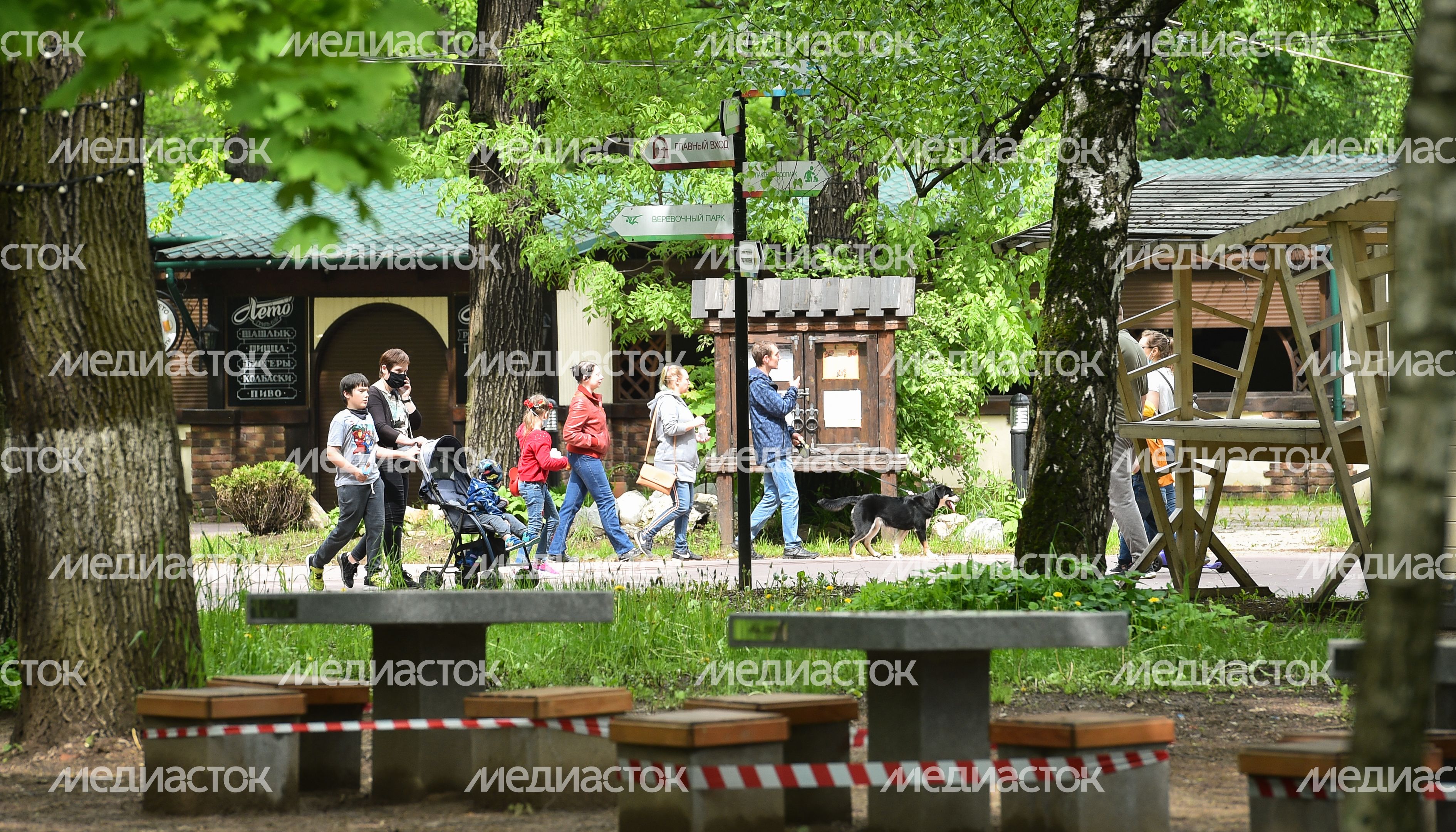 Открытие парков в Подмосковье