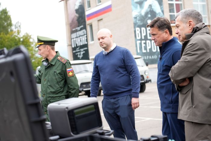 Андрей Воробьев и Владимир Соловьев посетили центр спецподготовки "Витязь" в Балашихе