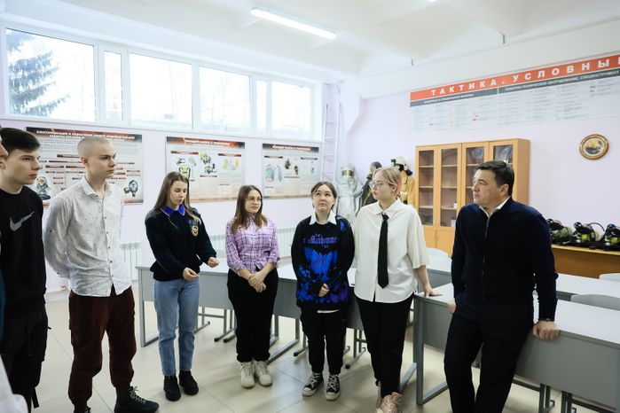 Посещение Губернатором Павлово-Посадского Техникума