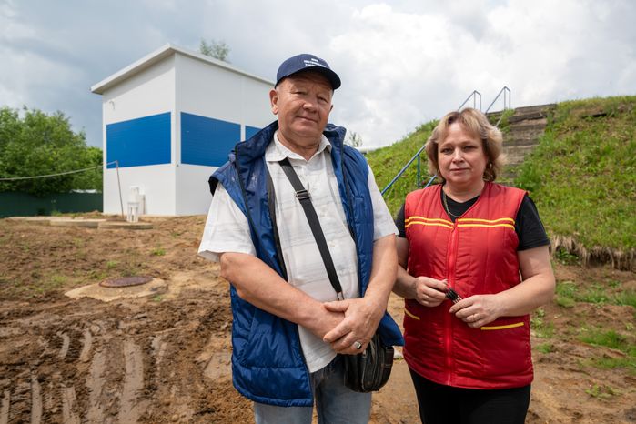 Станция очистки воды в селе Новопетровское округа Истра