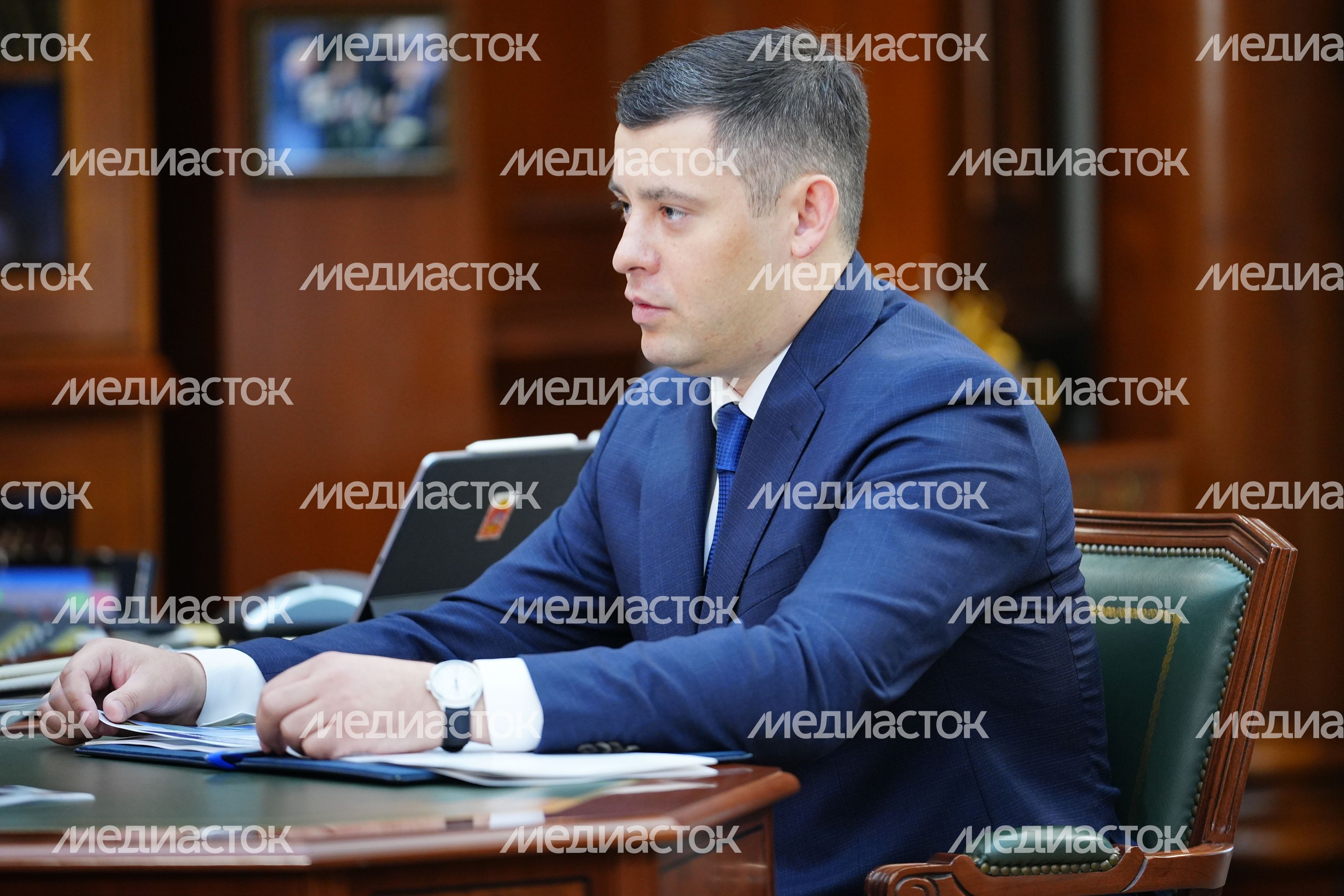 Андрей Воробьев обсудил с главой г.о. Подольск приоритетные задачи муниципалитета
