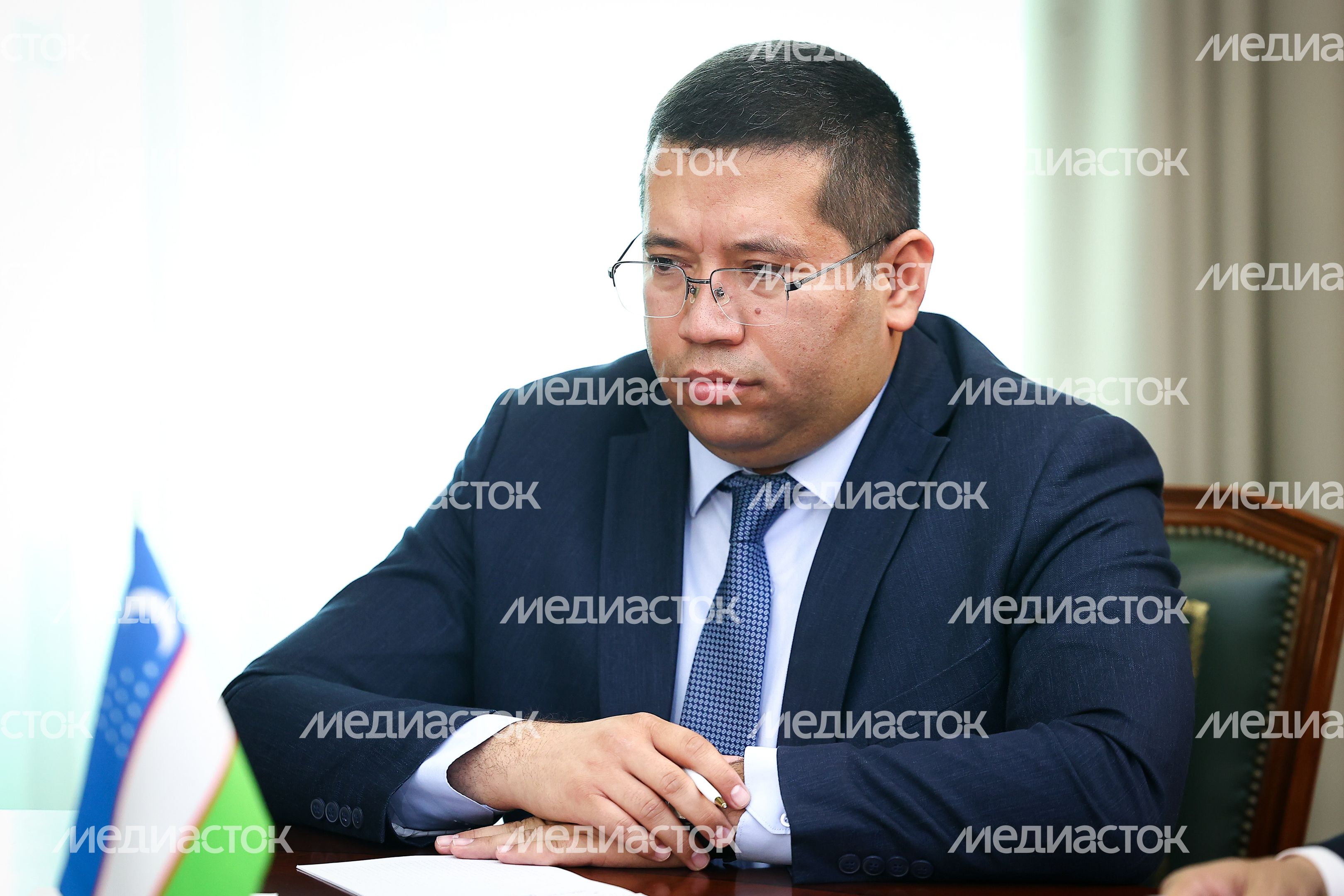 Андрей Воробьев обсудил развитие сотрудничества с хокимом Андижанской области Узбекистана