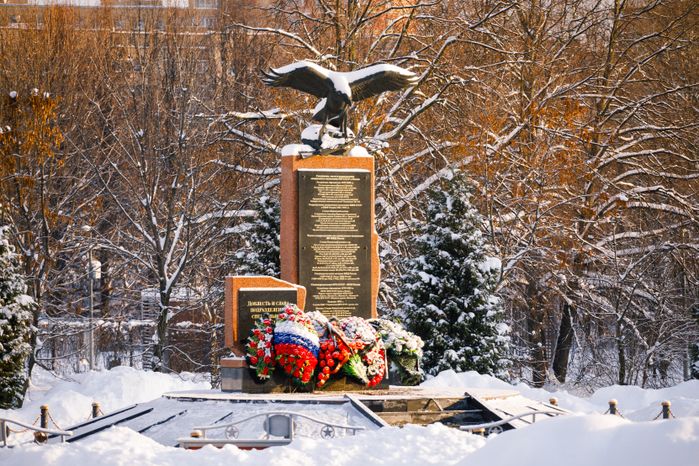 Химки. Сквер имени Марии Рубцовой. Зима
