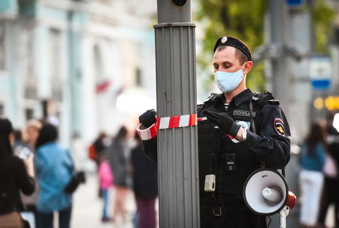 Пешая репетиция парада Победы в Москве