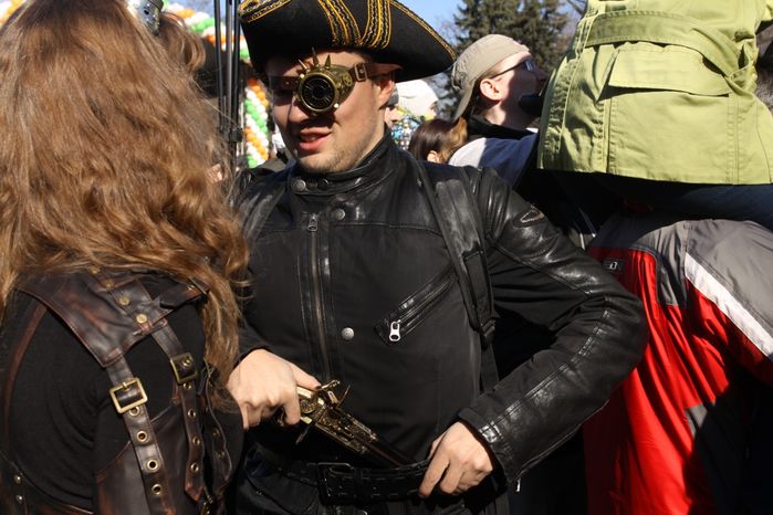 Парад в честь Дня святого Патрика в парке «Сокольники» в Москве