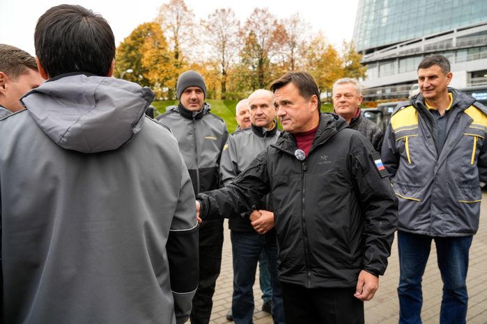 Андрей Воробьев передал партию новых автобусов округам Подмосковья