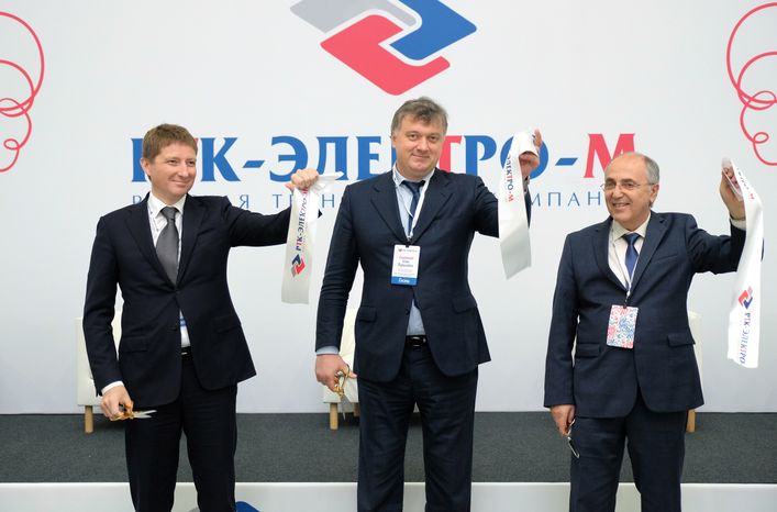 Открытии линии по производству токопроводов на заводе «РТК-ЭЛЕКТРО-М» в Павловском Посаде