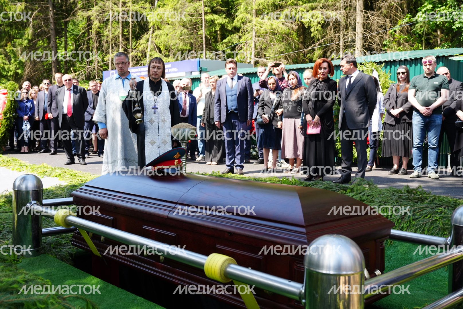 Прощание с участником СВО с участием Губернатора Подмосковья