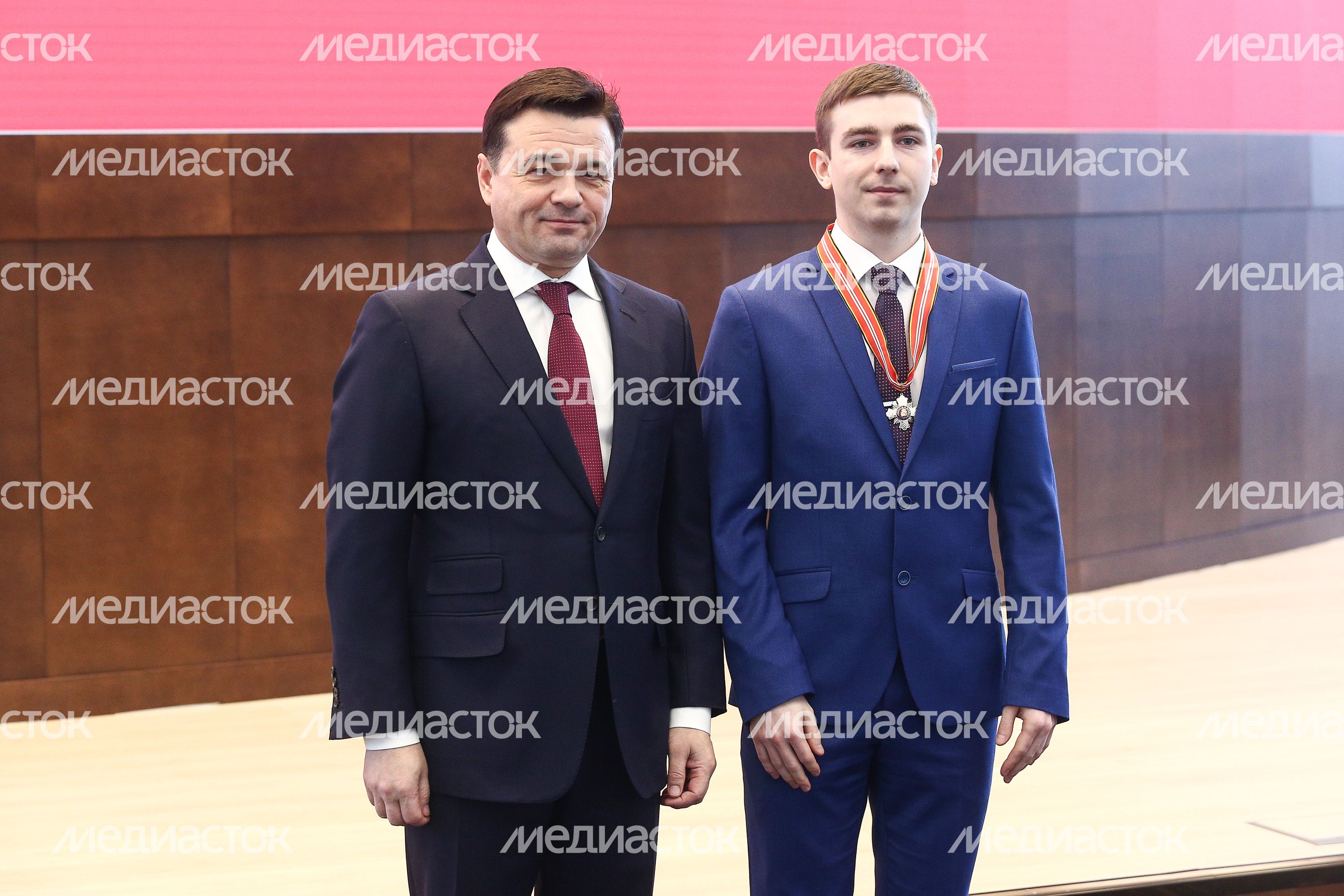 Открытие губернатором Подмосковья торжественного мероприятия, приуроченного ко Дню защитника Отечества