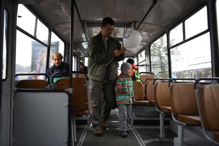 Праздник московского троллейбуса в Москве