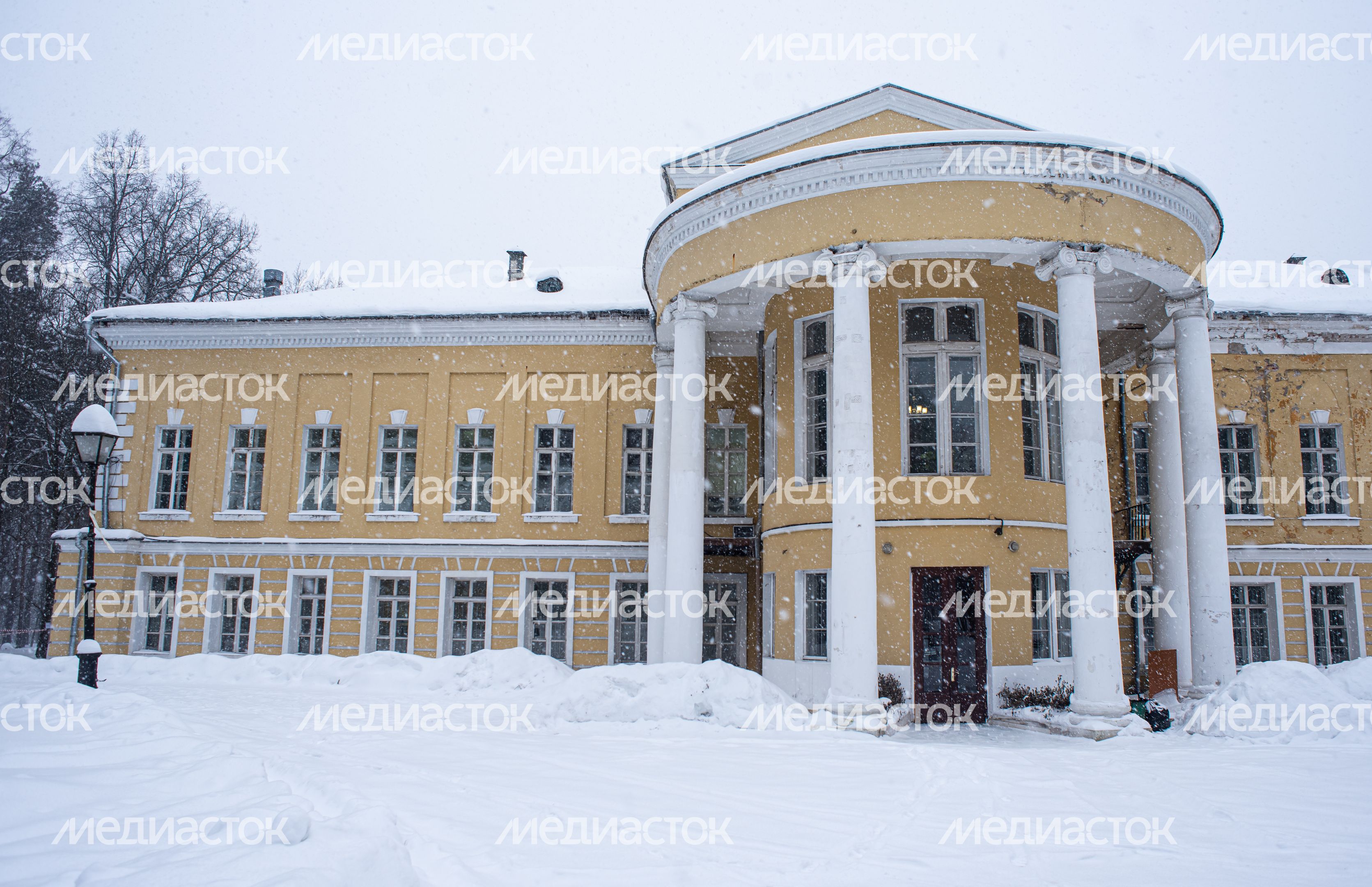 Зимние виды усадьбы Суханово
