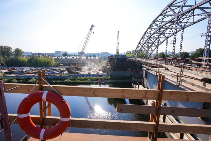 Возведение нового Рогачевского моста в Дмитрове
