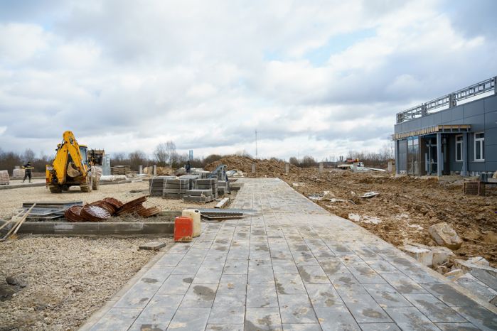 Серпухов. Строительство поликлиники. Ноябрь 2023 г.