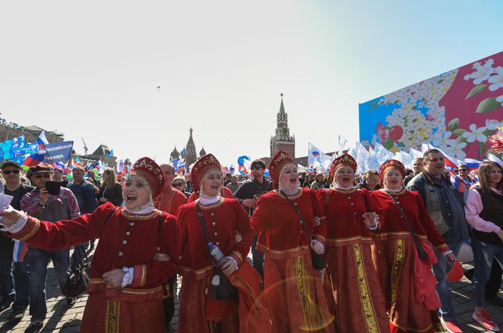 Первомайская демонстрация на Красной площади