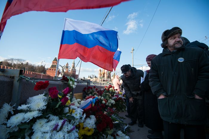 Марш памяти убитого политика Бориса Немцова в Москве