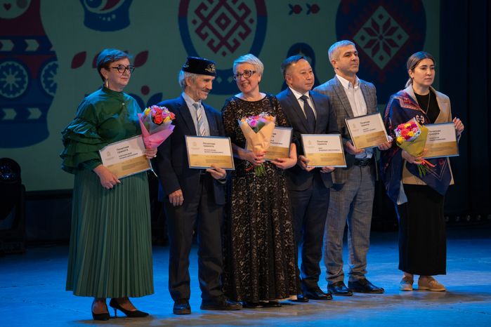 Награждение на сцене ДК «Подмосковье» в Красногорске на фестивале ко Дню народного единства
