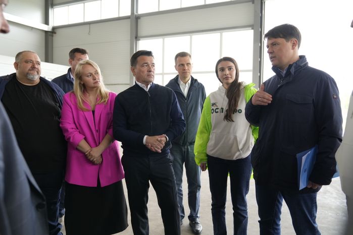 Открытие Губернатором Подмосковья  комбикормового завода в Озерах