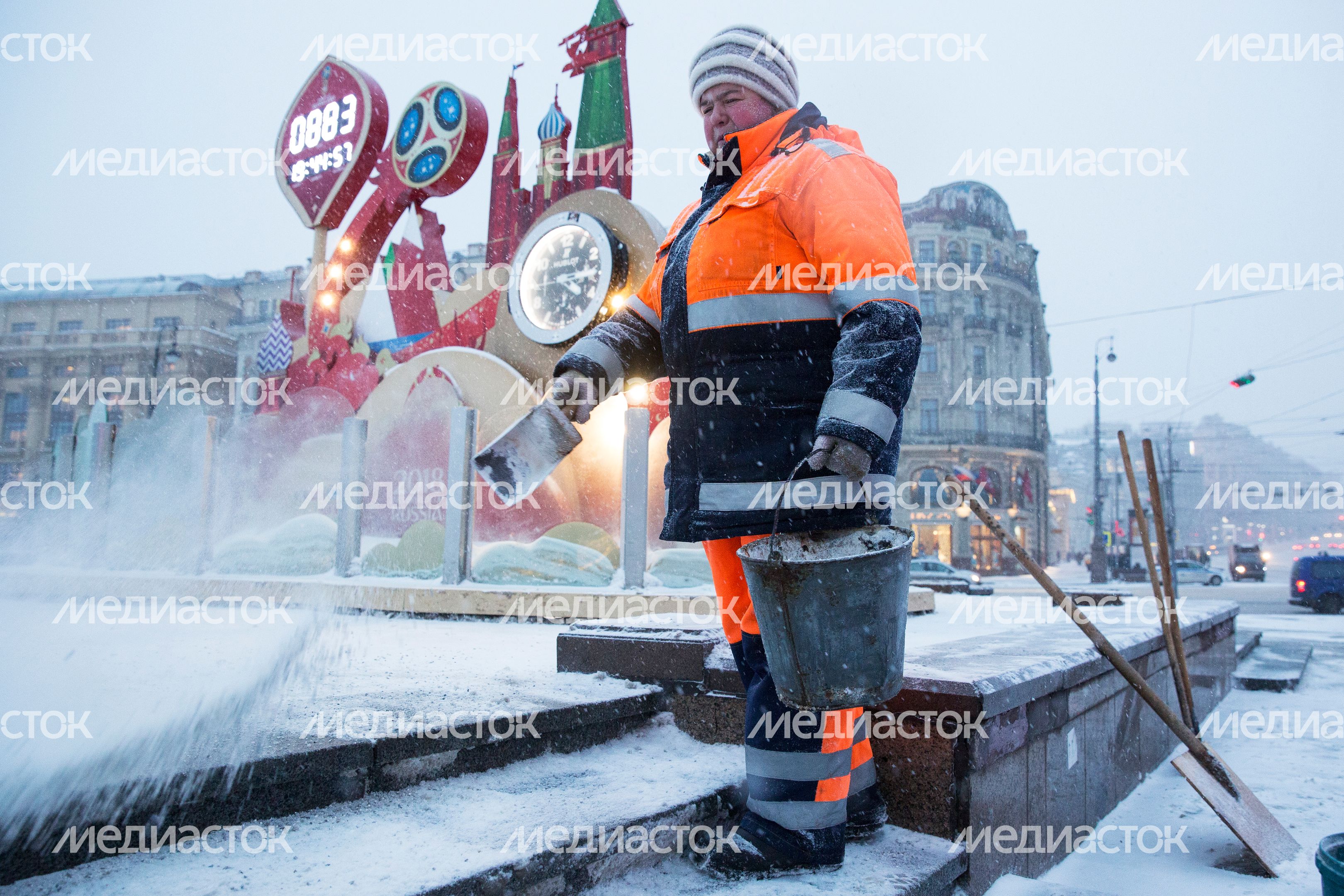 Снегопад в Москве