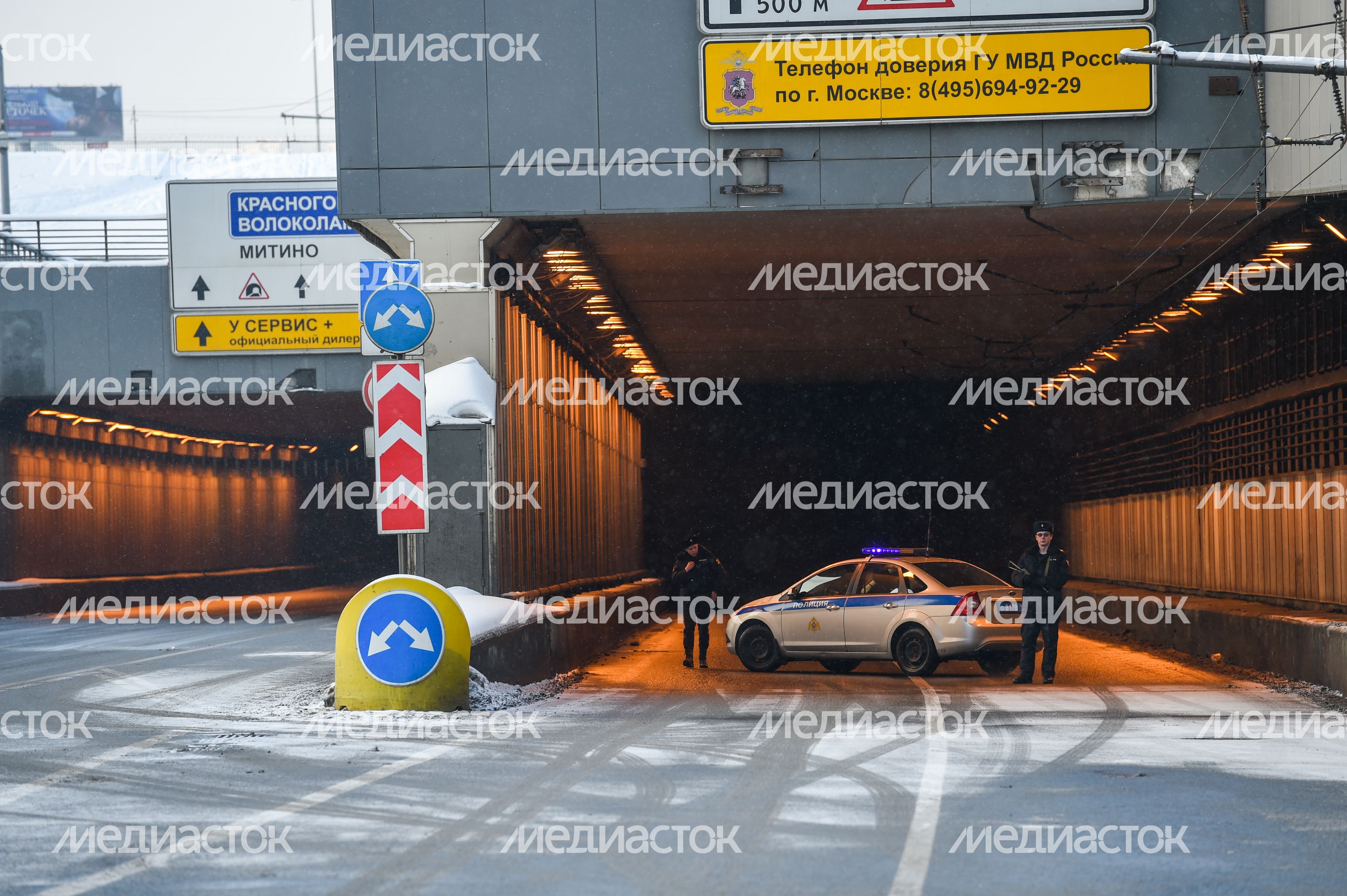 Тушинский тоннель затопило в Москве