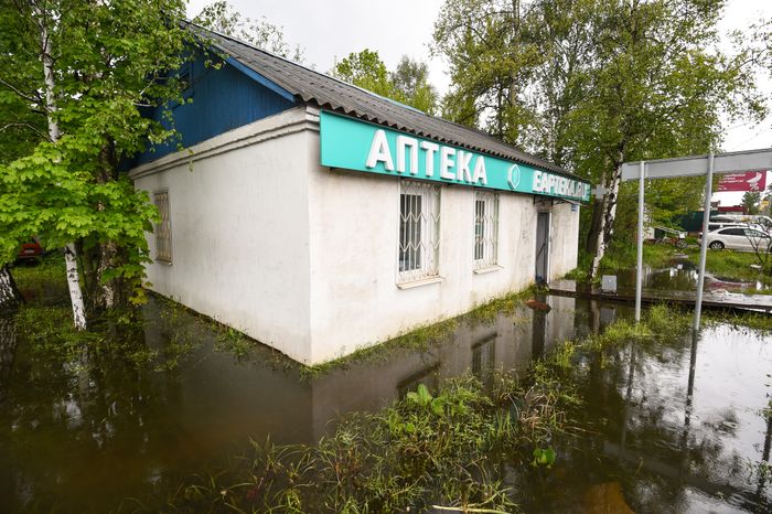 Кадры с мест подтоплений в Красногорске