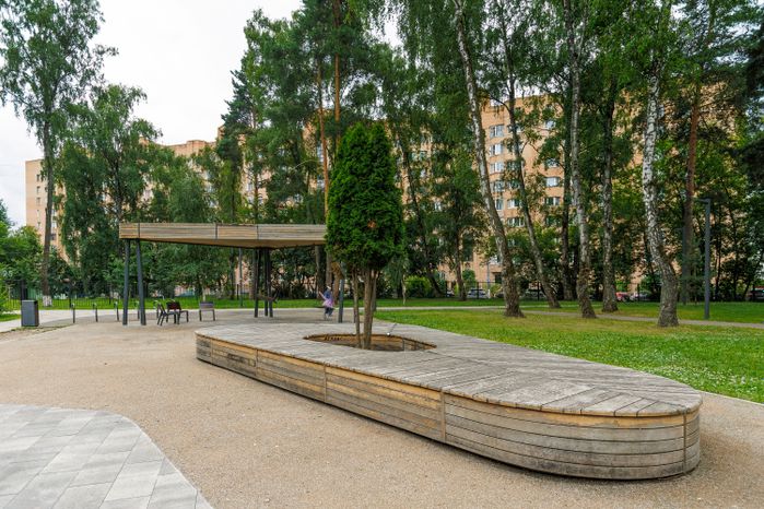 Лето в сквере Ветеранов в Балашихе