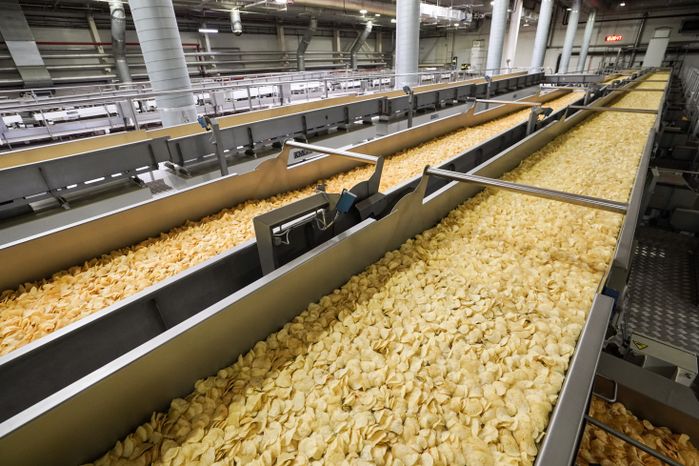 Производство чипсов Lay’s на заводе PepsiCo в Кашире