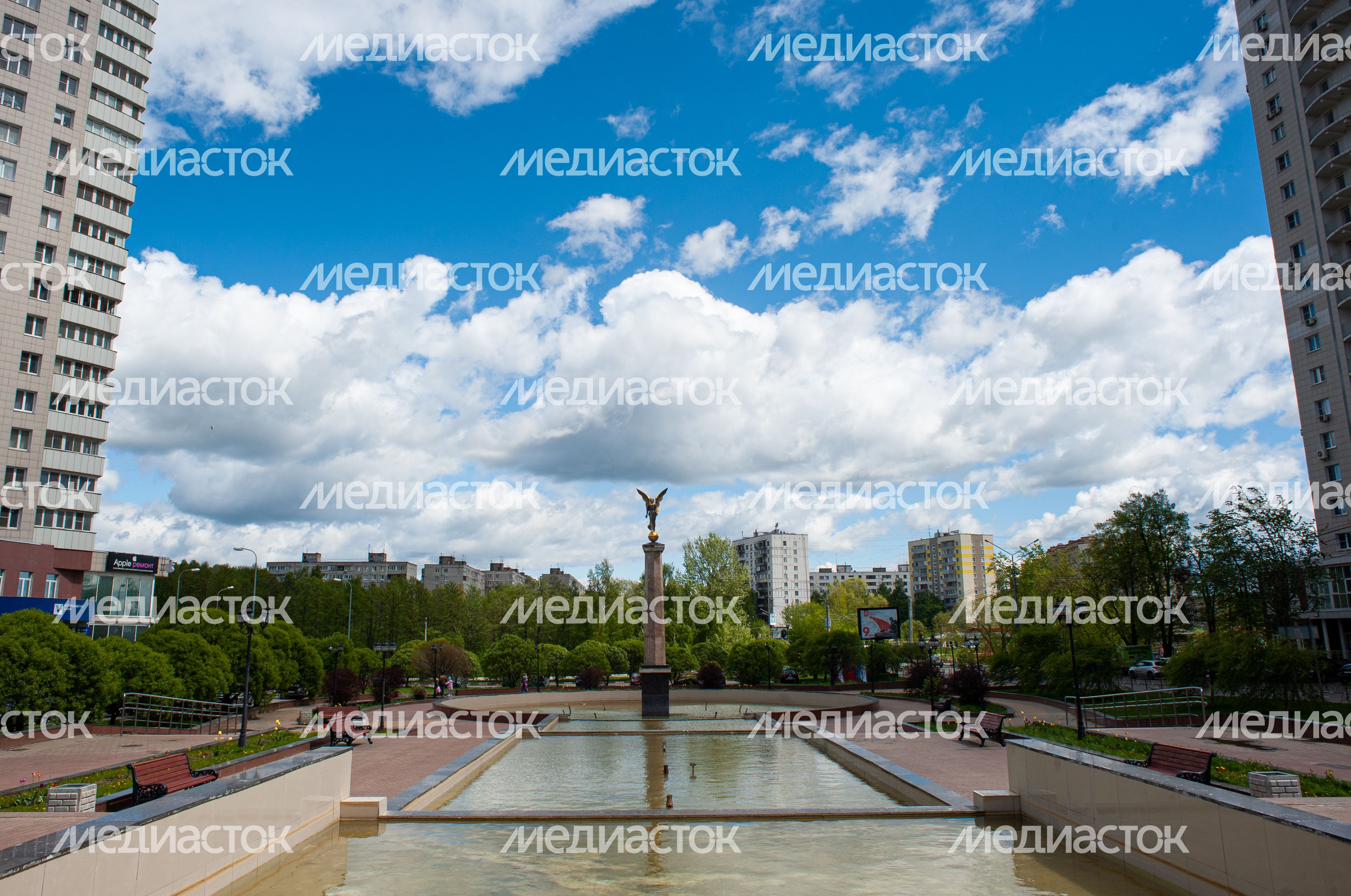 Весенние виды города Пушкино