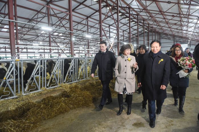 Открытие нового молочного комплекса TH True Milk в Подмосковье, 2 часть