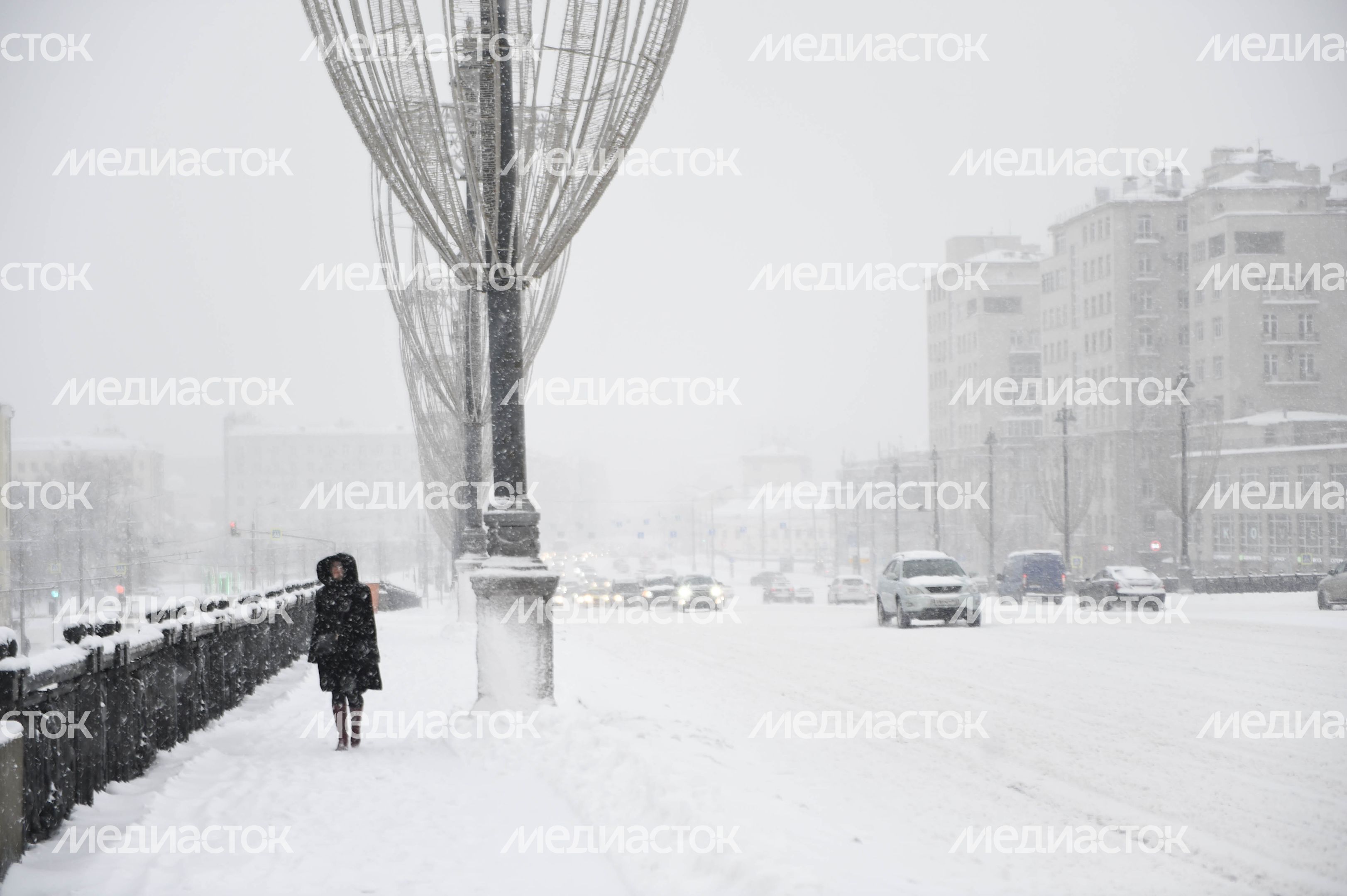 Рекордный снегопад в Москве и Подмосковье