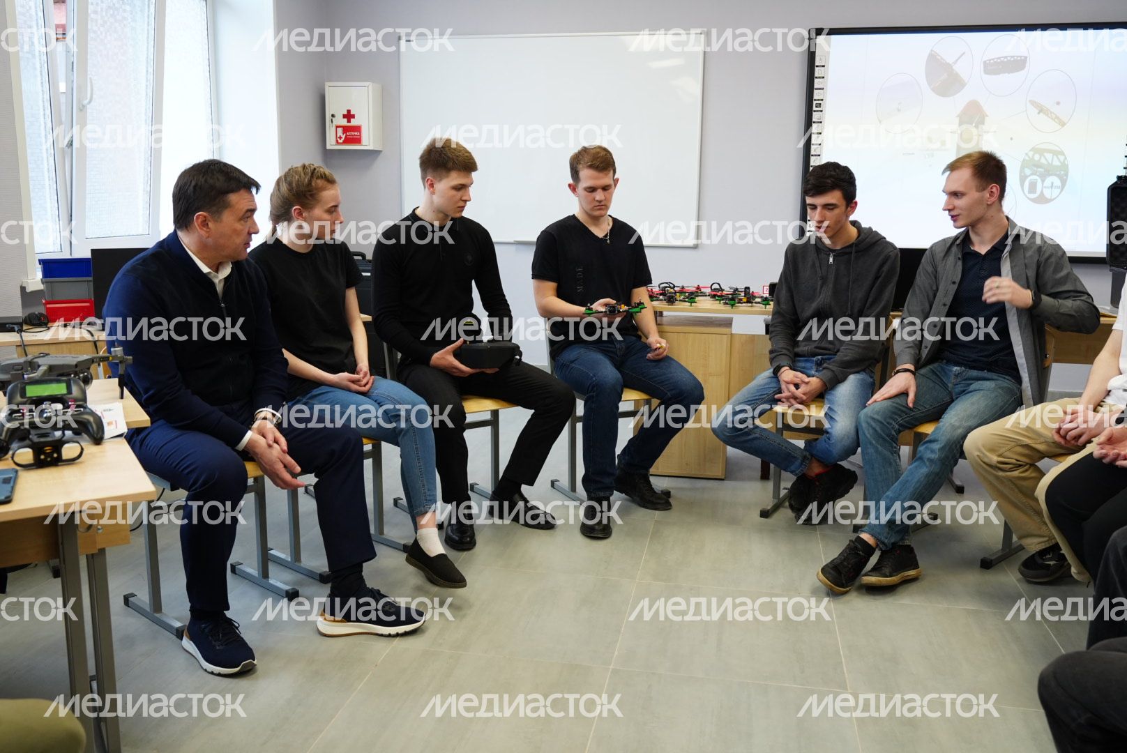 Посещение губернатором Люберецкого техникума