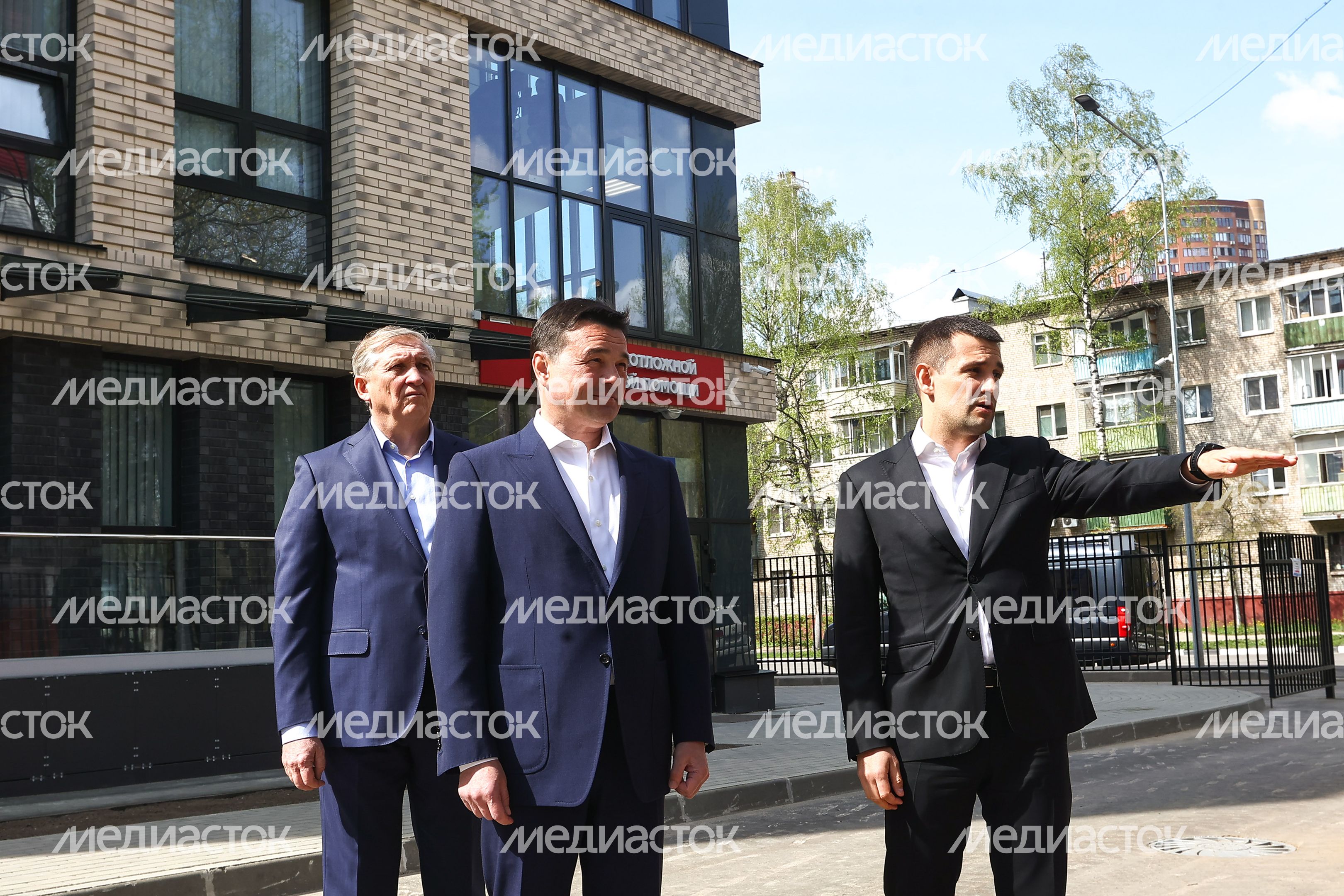 Посещение Губернатором Подмосковья новой пристройки к поликлинике №1 в Реутове