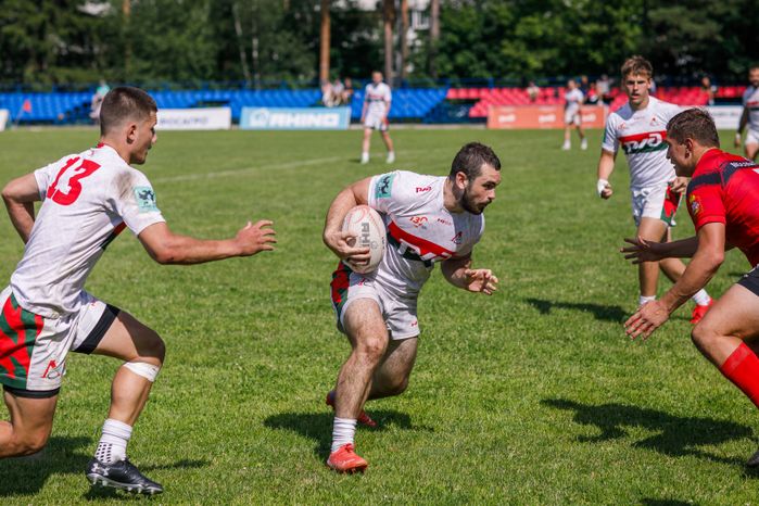 Победа "ВВА-Подмосковье-м" в чемпионате молодежных команд по регби в Монино