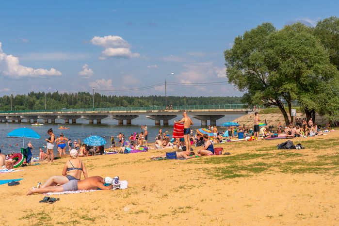 «Ice пляж» на Озеринском водохранилище в Рузе