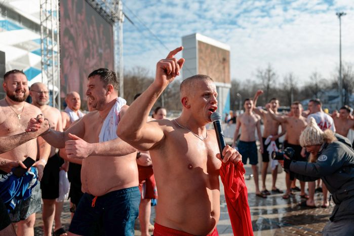 Руководитель клуба «Ярополк» Илья Шадриков на спортивно-патриотической акции «Быть здоровым – это модно!»