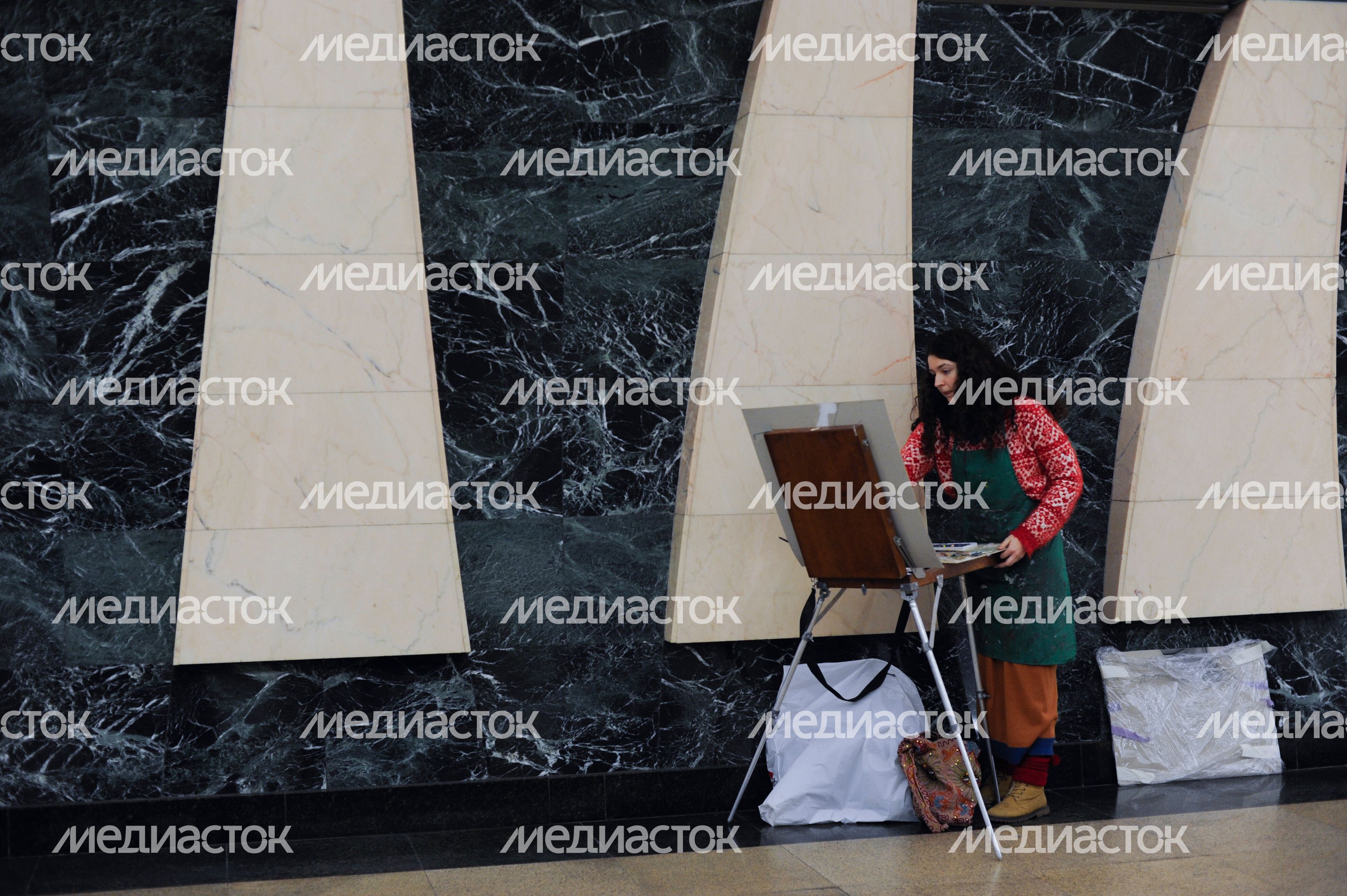 Акция «Пишем метро» в Московском метрополитене