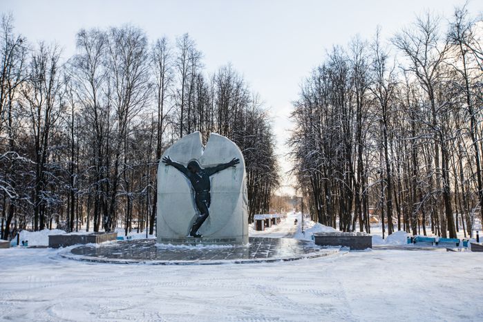 Мытищи. Парк Мира. Зима