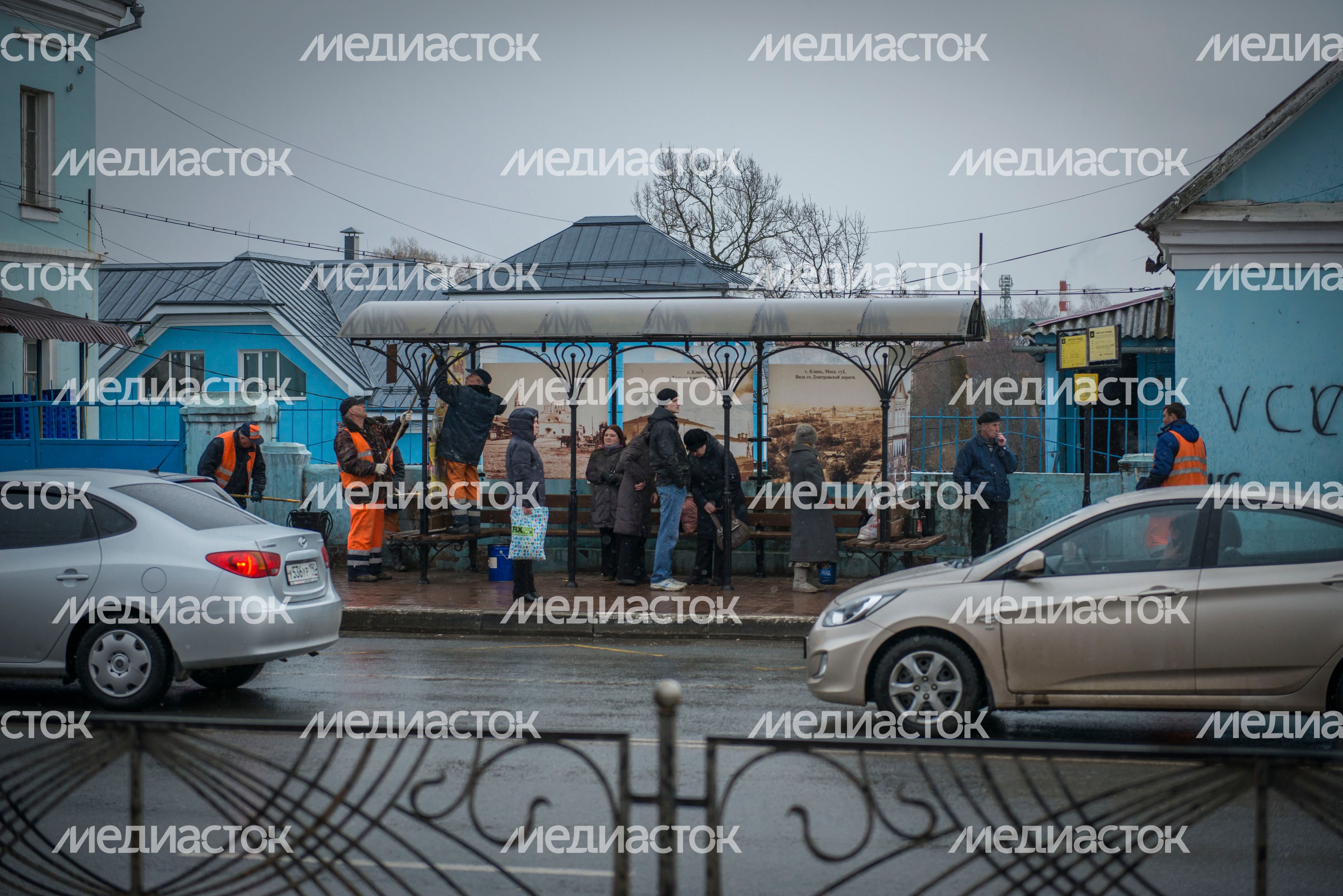 Автобусная остановка в Клину