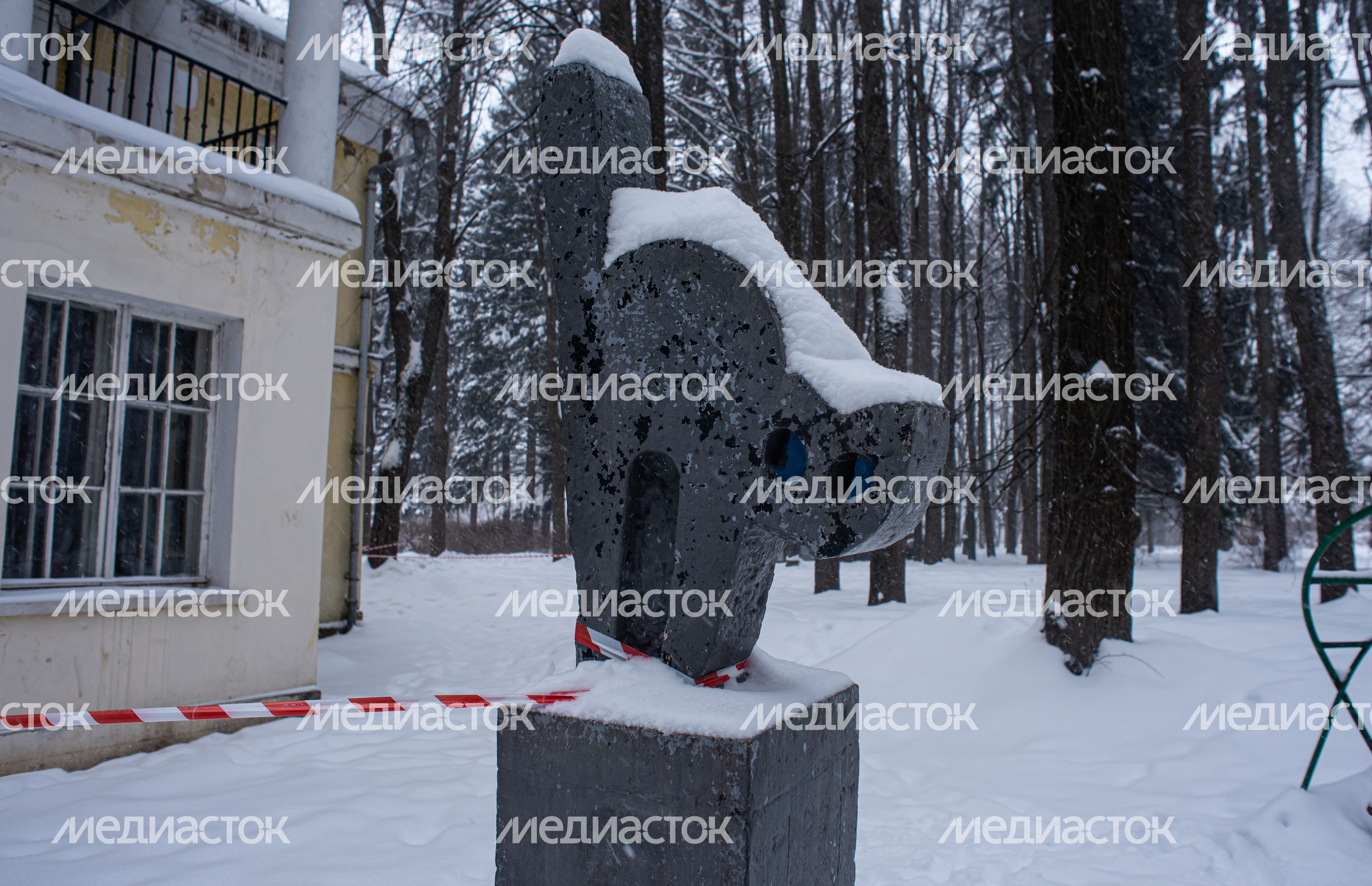 Зимние виды усадьбы Суханово