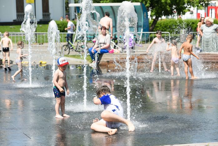 Жаркая погода в Москве