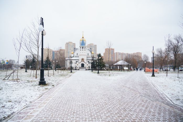 Реутов. Парк культуры и отдыха «Центральный парк». Зима