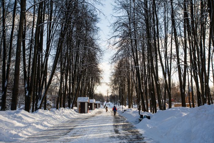 Мытищи. Парк Мира. Зима