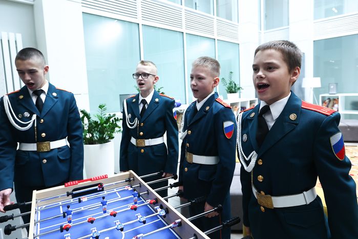 Встреча Губернатора Подмосковья с ребятами из кадетской школы «Корабелы Прионежья»