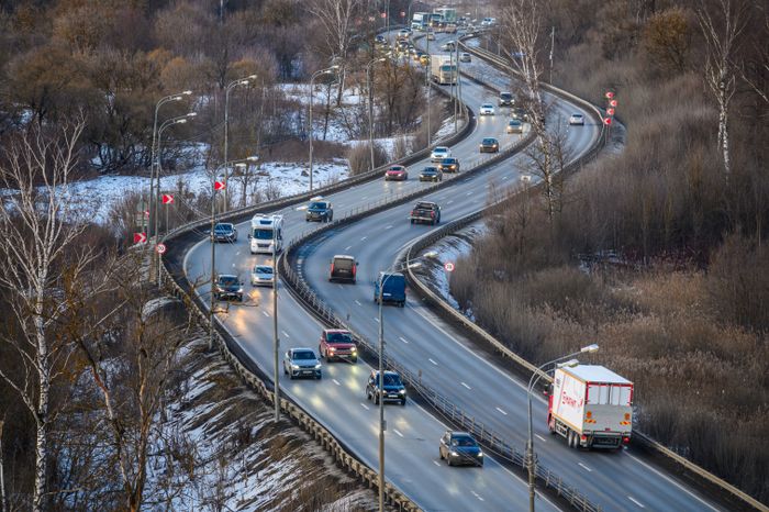 Воздушные шары в форме сердца в небе над Дмитровом