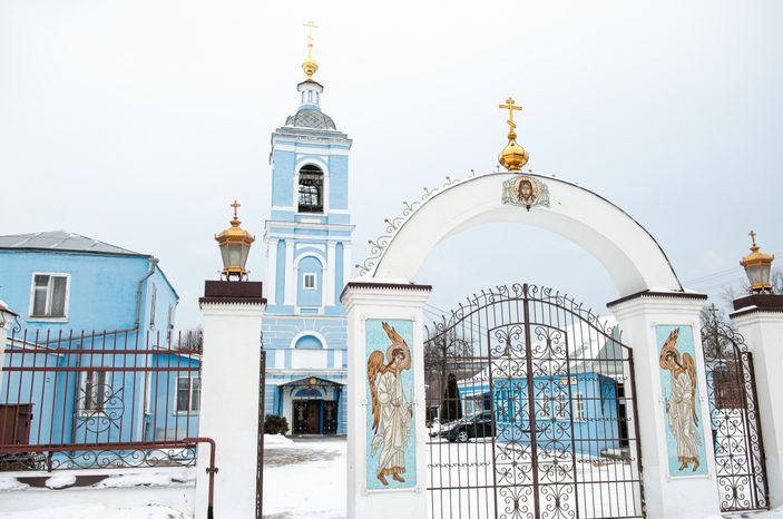 Зимние виды города Воскресенск