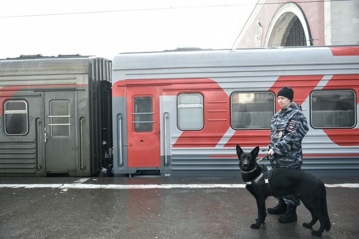 Работа Полции на Казанском вокзале