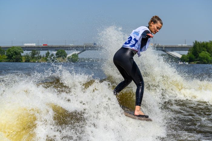 Чемпионат Московской области по серфингу на Пироговском водохранилище в Долгопрудном