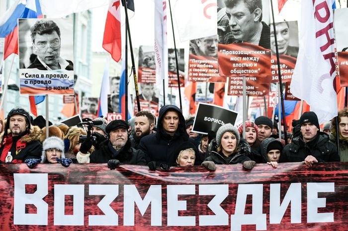Марш памяти Бориса Немцова в Москве