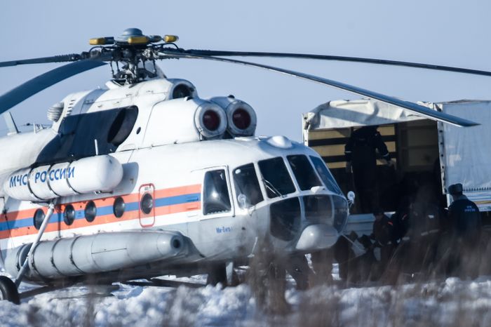 Работы на месте крушения самолета АН-148 в Подмосковье