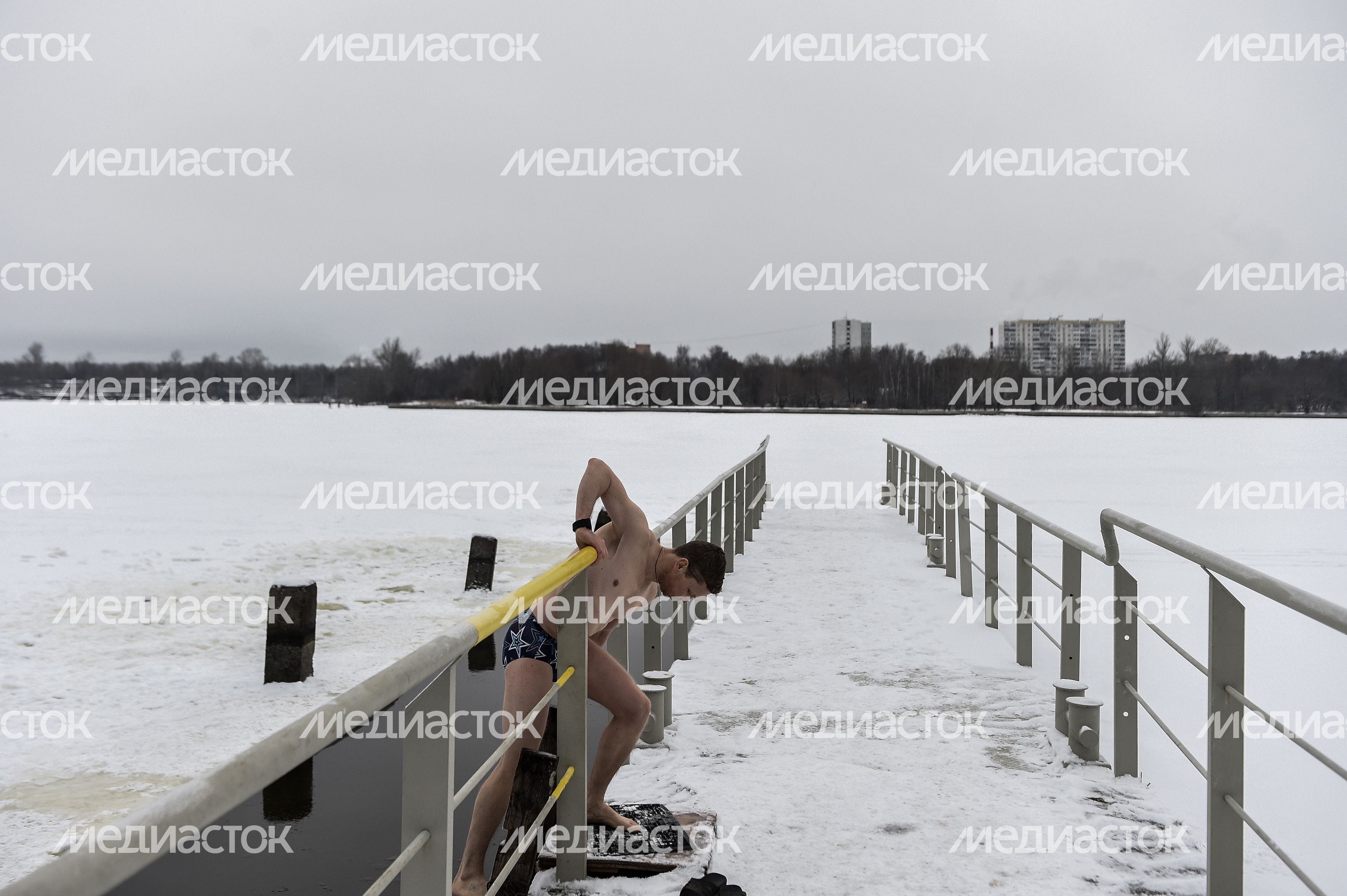 Купание моржей в Долгопрудном